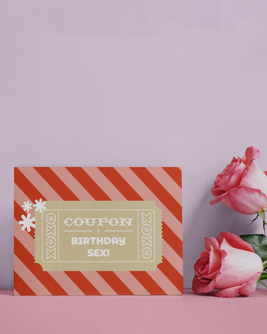 Birthday Sex Coupon Card