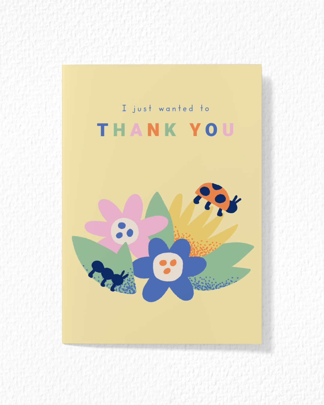 Yellow Floral Thank You Card