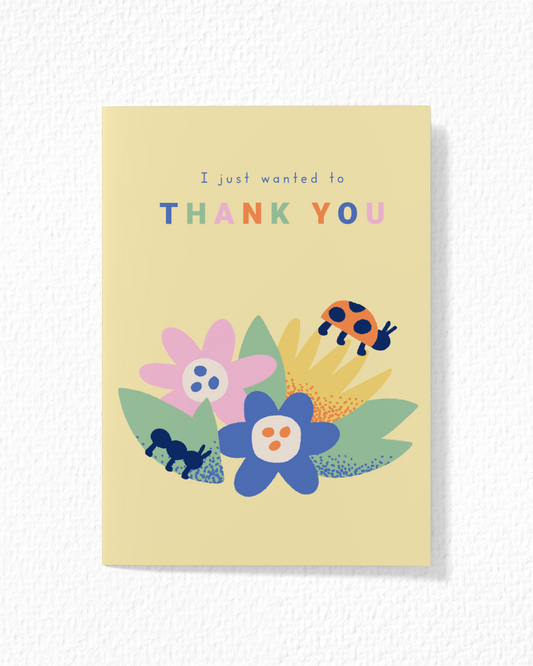 Yellow Floral Thank You Card