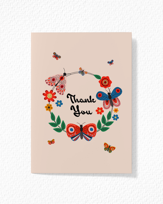 Butterflies Thank You Card